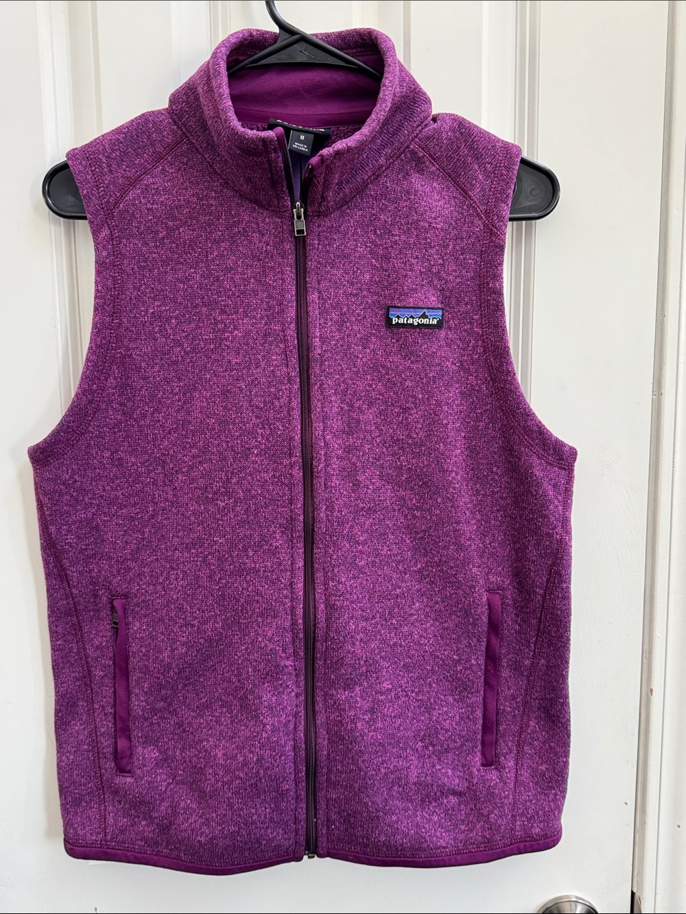 Patagonia Purple 💜 Heathered Full-Zip Fleece Vest